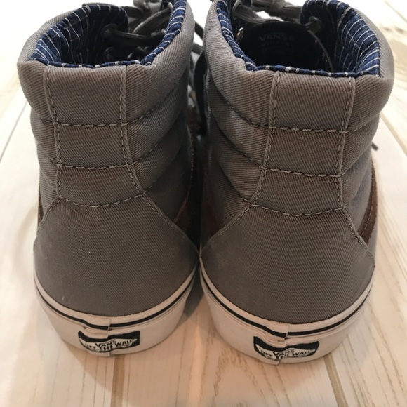 (Sold) Vans Hi-Top Men's Shoes, Gray/Brown Size 11 - Picture 3 of 8